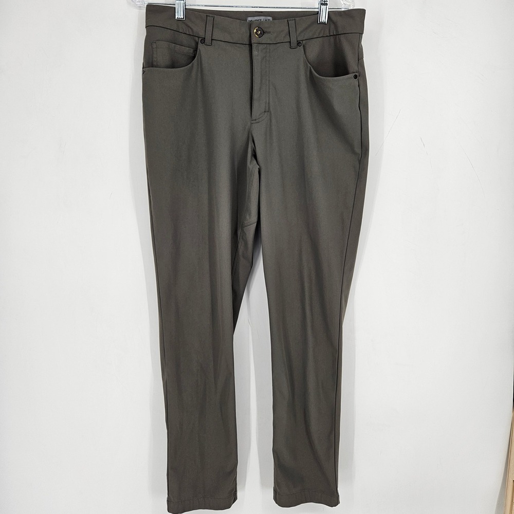 VRST Pants Mens 33x32 Gray Commuter Limitless Performance Slim Fit Chino Casual
